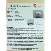 3.96 Ratti Natural New Burma Ruby with Govt. Lab Certificate-(4551)